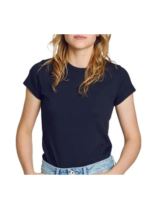 T-Shirt Marine Femme Pepe jeans PL506037 1