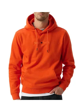 Sweat à Capuche Orange Homme Teddy Smith Jim 1