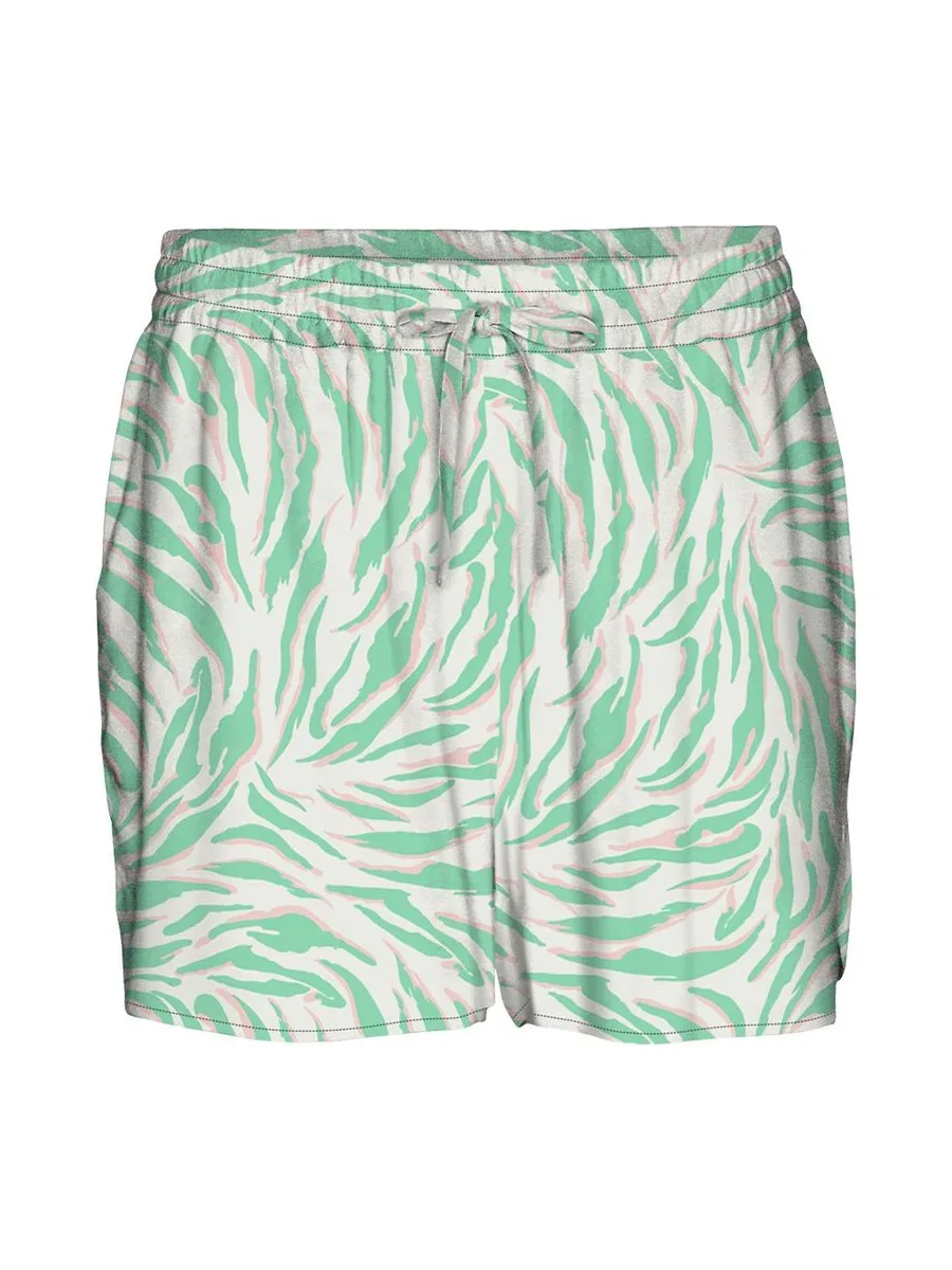 Short Beige/Vert à Motifs Femme Vero Moda Easy Joy 2