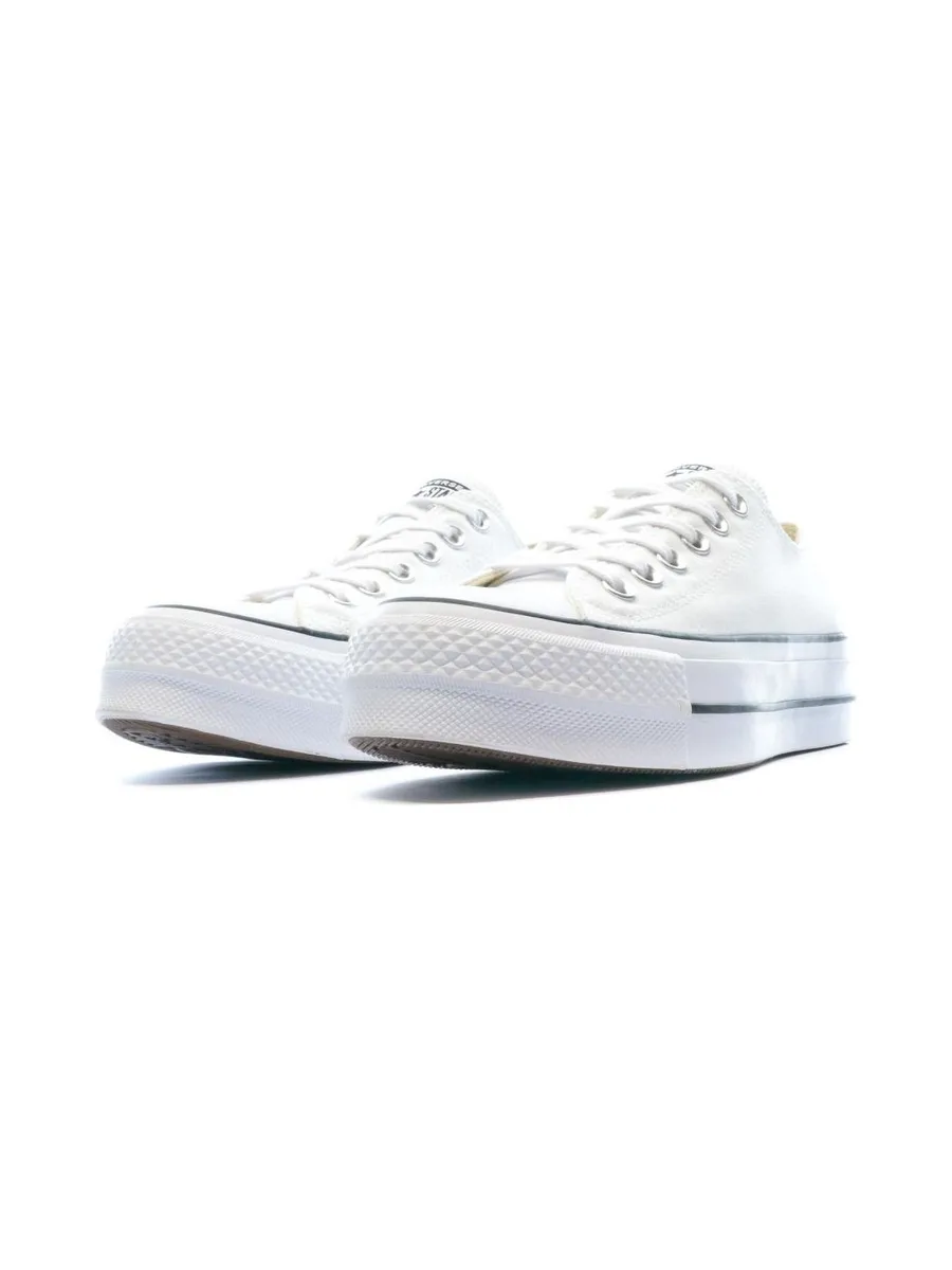 Baskets compensées Blanches femme Converse All Star 5