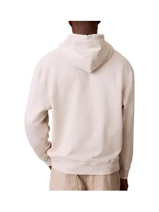 Sweat à Capuche Écru Homme Calvin Klein Jeans 350 2