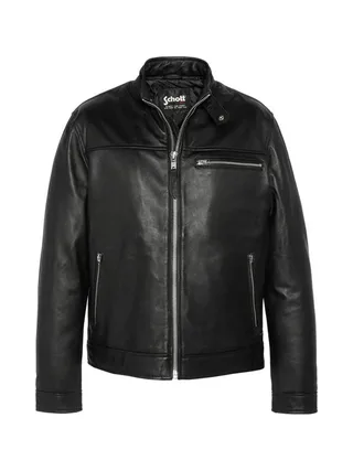 Blouson en cuir Noir Homme Schott Blouson WILLIAM 1