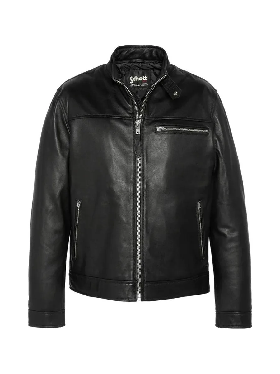 Blouson en cuir Noir Homme Schott Blouson WILLIAM 2