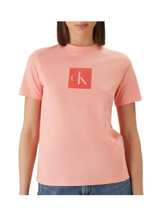 T-Shirt Rose Femme Calvin Klein Jeans Monog 1