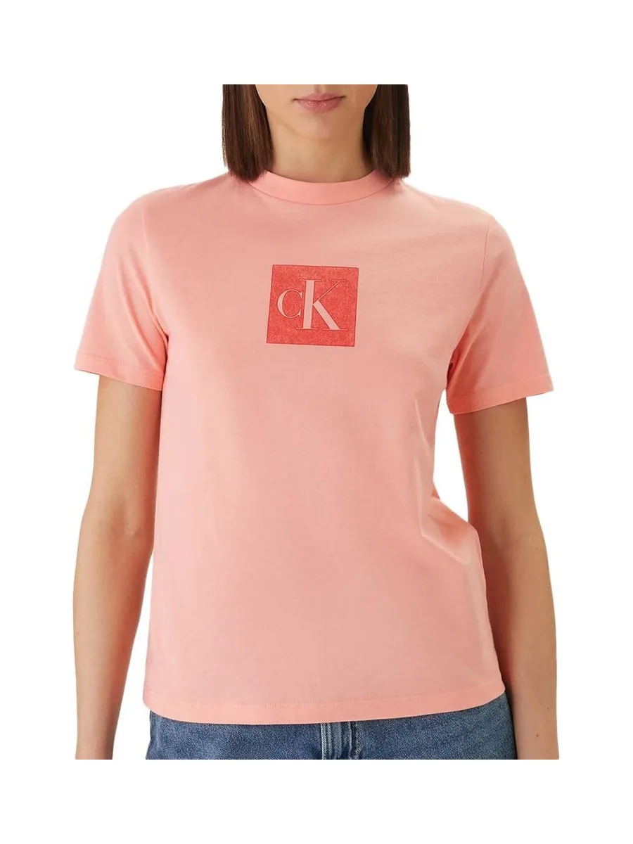 T-Shirt Rose Femme Calvin Klein Jeans Monog 2