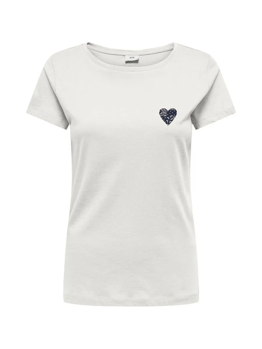 T-Shirt Blanc/Marine Femme JDY Paris 2