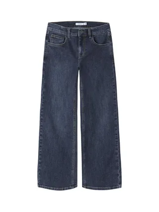 Jean Large Bleu Foncé Fille Name it Frose Wide 1