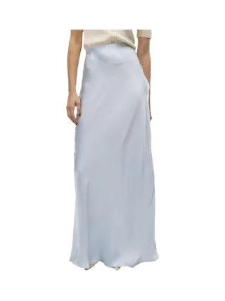 Jupe longue taille haute Bleu Vero Moda Beatrice 1