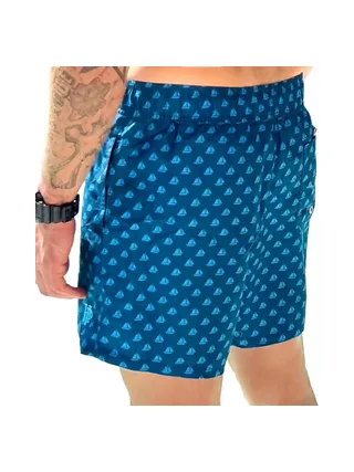 Maillot de bain Bleu Homme Haute Pression Bateau 2