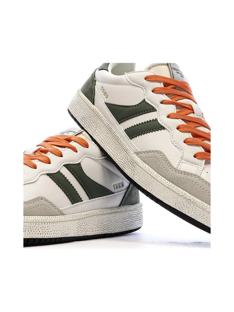 Baskets Blanc/Kaki Homme Teddy Smith Zapato 8