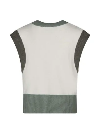Pull Blanc/Vert FemmeTeddy Smith Silvia 2