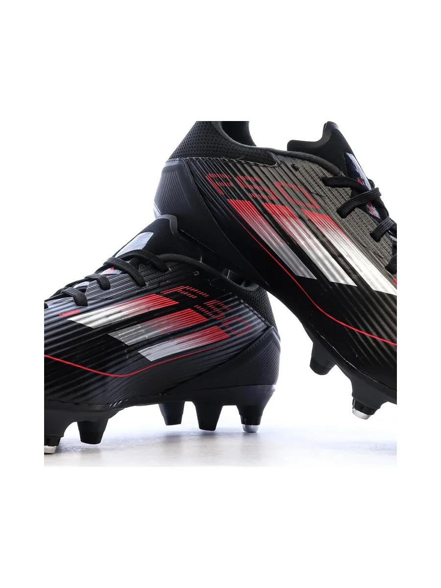 Chaussures de Foot Noir/Rouge Homme Adidas F50 League SG 8