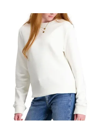 Sweat Blanc Fille Calvin Klein Jeans Mono 1