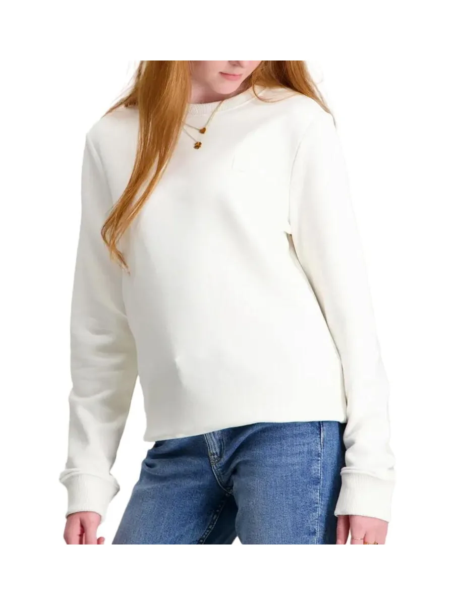 Sweat Blanc Fille Calvin Klein Jeans Mono 2