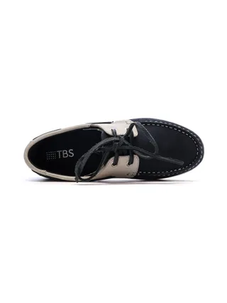 Chaussures bateau Marine Femme TBS Bateau Cow Nubuck London 4