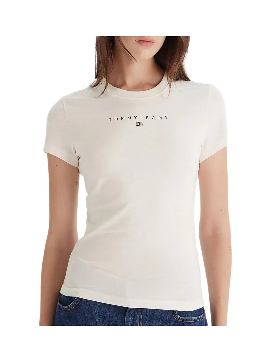 T-Shirt Ecru Femme Tommy Hilfiger DW0DW21550 2