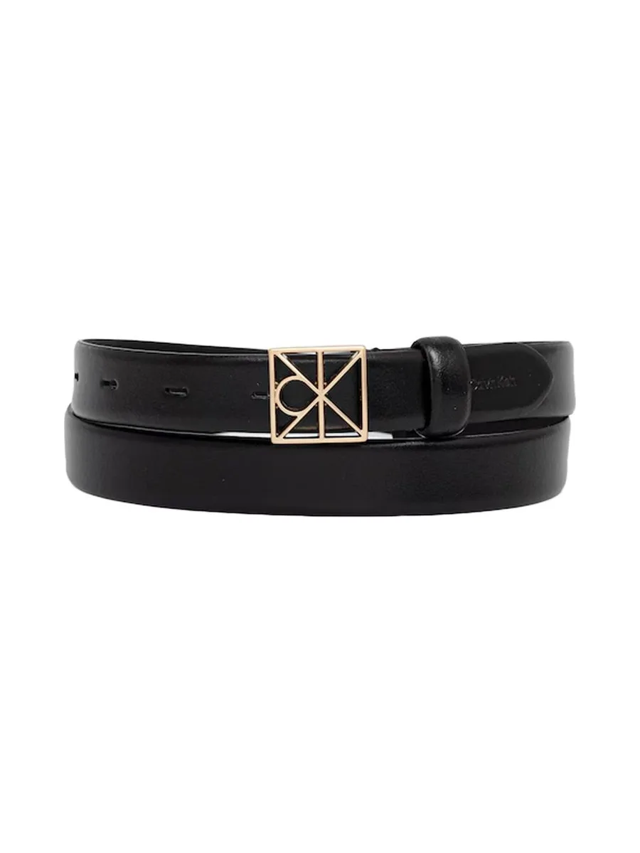 Ceinture Noire Femme Calvin Klein Jeans Emblem - T 2