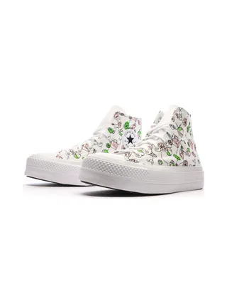 Baskets Blanches/Noires Femme Converse Lemonade 6