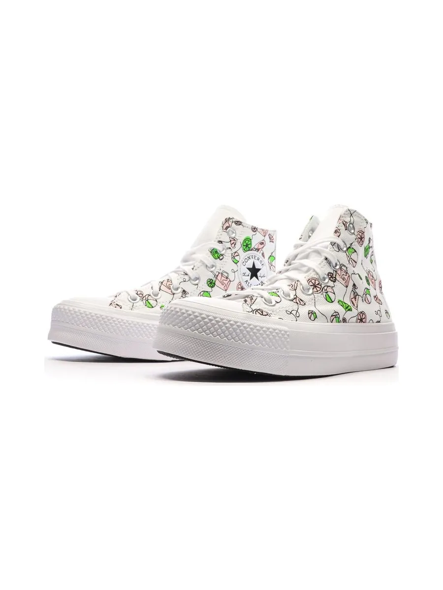 Baskets Blanches/Noires Femme Converse Lemonade 6