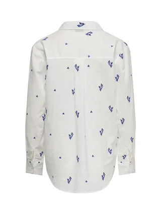 Chemise Blanche/Bleu Femme JDY Kimie 2