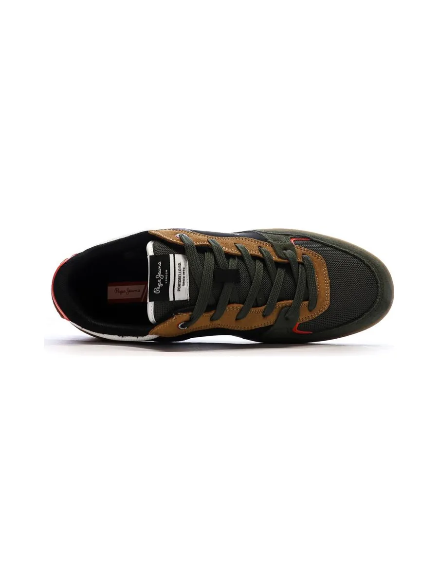 Baskets Kaki/Camel Homme Pepe jeans Kore Skate 5
