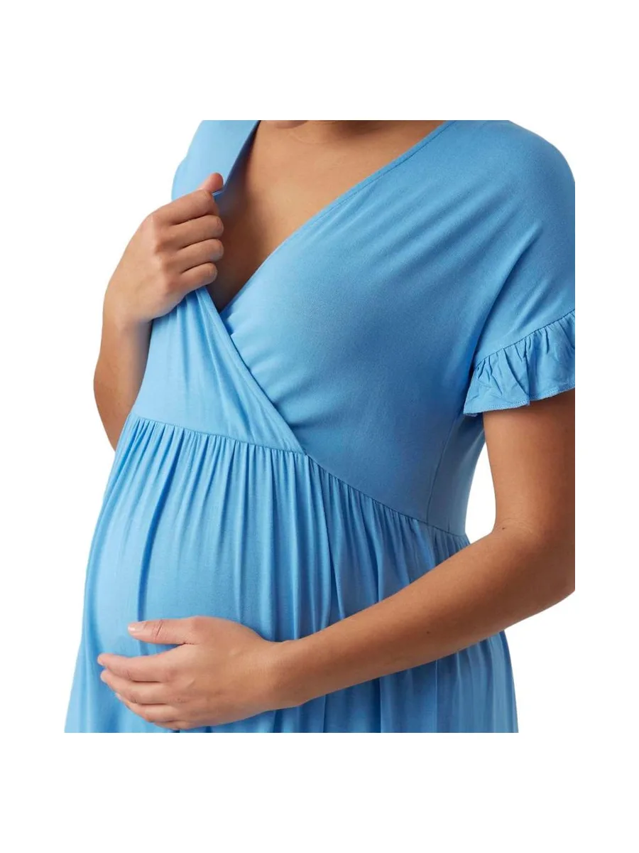 Robe D'allaitement Bleu Femme Mamalicious Helen 3