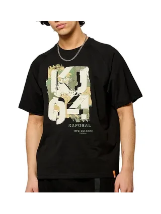 T-Shirt Noir Homme Kaporal JOCK 1
