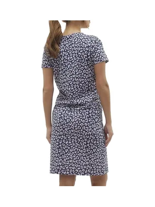 Chemise de nuit de Grossesse Marine/Violet Femme Mamalicious Hira 2