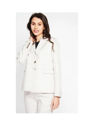 Veste col à revers poches devant à rabat à manches longues 3