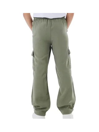 Pantalon fluide Kaki Fille Name it Bella 2