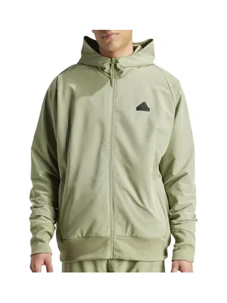 Veste de survêtement zippé Kaki Homme Adidas M Z.n.e. Wv Fz 1