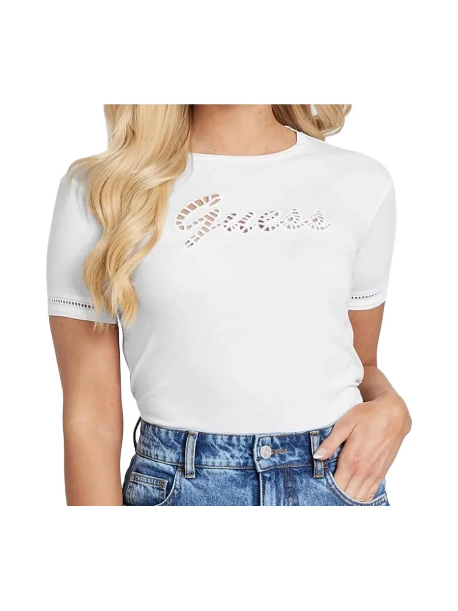 T-shirt Blanc Femme Guess Emily 2