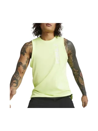 Débardeur de Sport Jaune Fluo Homme Puma Fit Ultrabreath 1