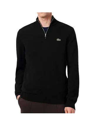 Pull Col Camionneur Noir Homme Lacoste Regular 1