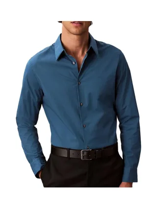 Chemise Bleu Homme Calvin Klein Jeans Solid 1