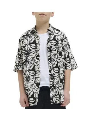 Chemise Noir Garçon Jack & Jones Joshua 1