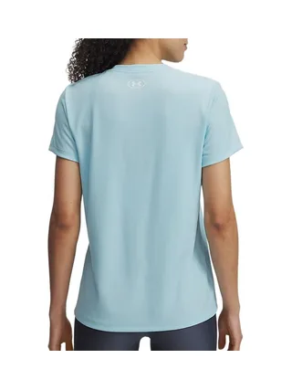 T-Shirt Bleu Femme Under Armour Tech Rib 2