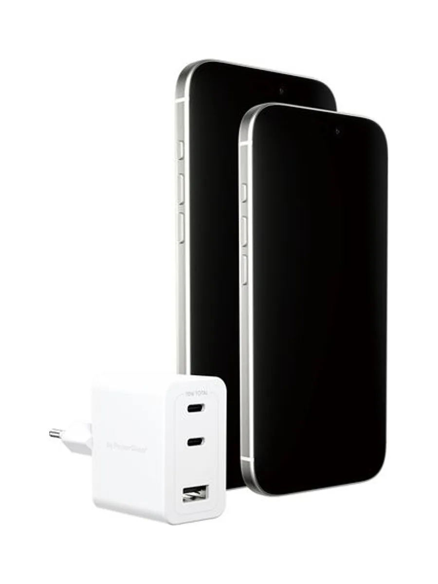 PanzerGlass empower™ by ® Turbo 70W Multiple Charger incl. 2 x USB-C + USB-A | EU Plug | Silver White 4