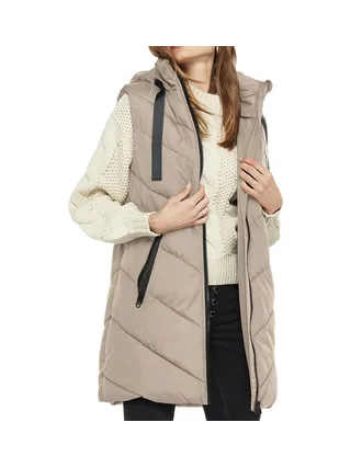 Doudoune sans manche Beige/Noir Femme JDY Padded Waistcoat 1