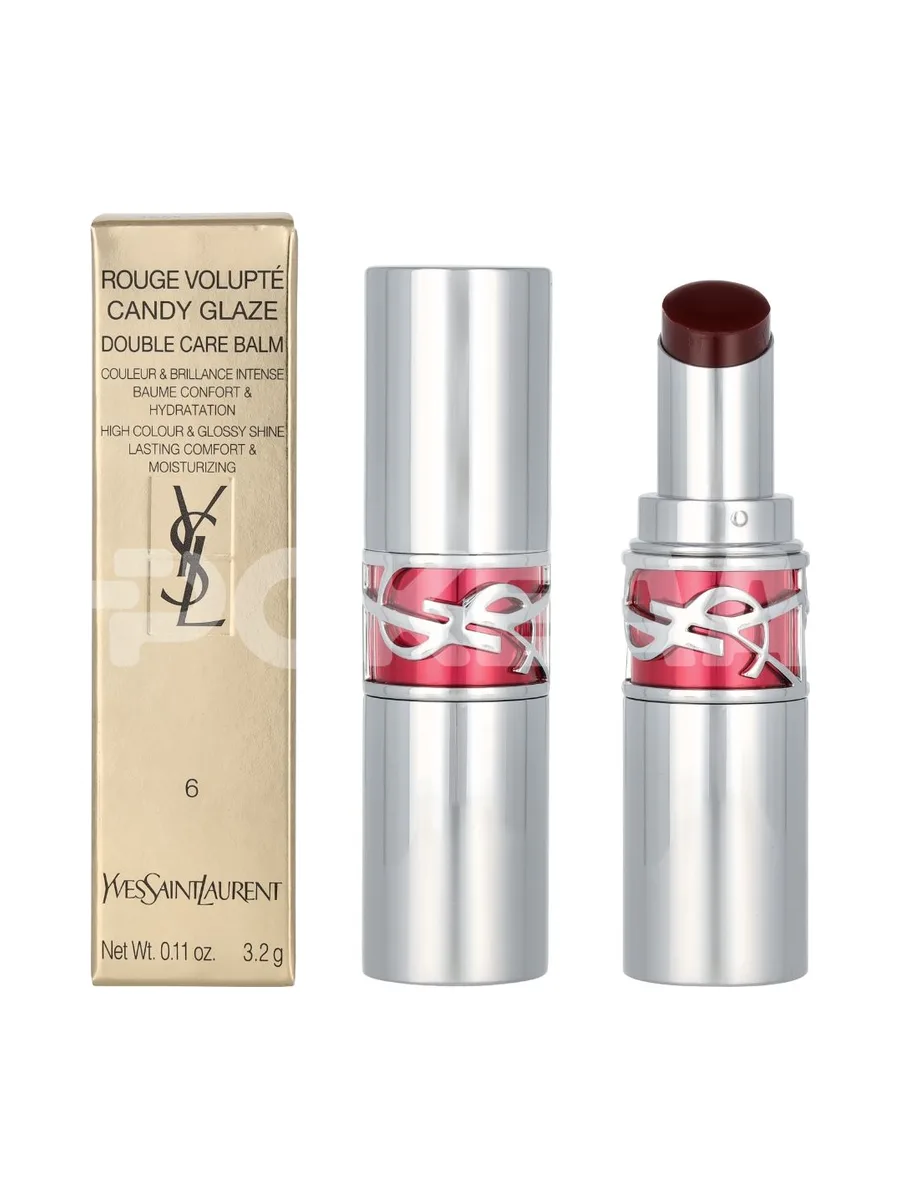 YSL Loveshine Candy Glaze Lipstick 3.2g - #06 Burgundy Temptation 1