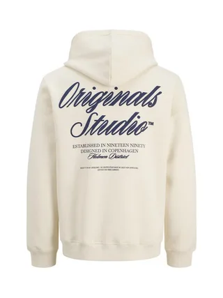 Sweat à Capuche Beige Homme Jack & Jones Typo 2