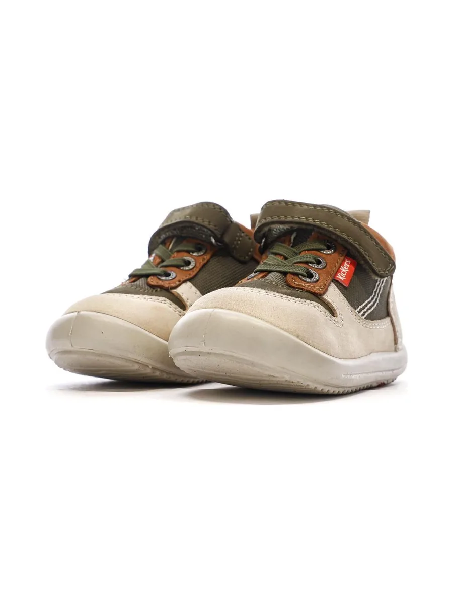 Baskets Hautes Beige/Camel Garçon Kickers Bottillon 6