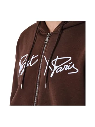Sweat Zippé Marron Homme Project X Paris Broderie Origin 2