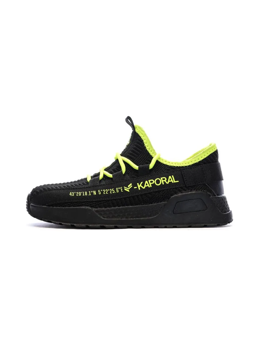 Baskets Noir/Jaune Garçon Kaporal Dofini 2