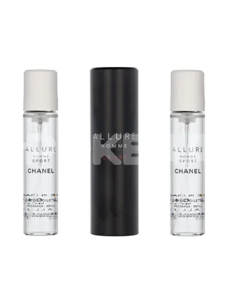 Chanel Allure Homme Sport Giftset 60ml - 2x Edt Spray Refill 20Ml/ 1 Edt Spray 20ML 2