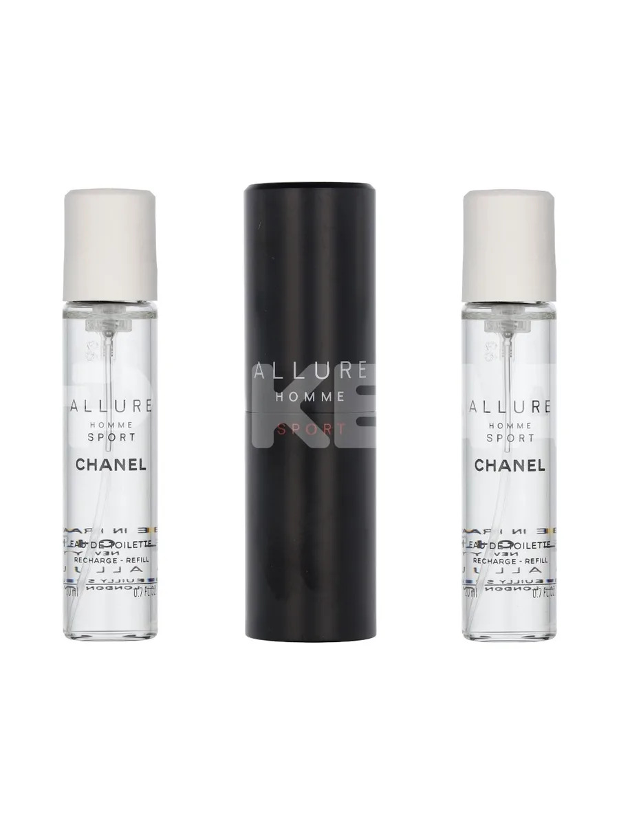 Chanel Allure Homme Sport Giftset 60ml - 2x Edt Spray Refill 20Ml/ 1 Edt Spray 20ML 2