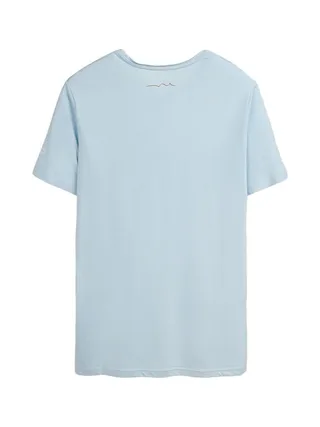 T-shirt Bleu Clair Homme Teddy Smith T-geo 2