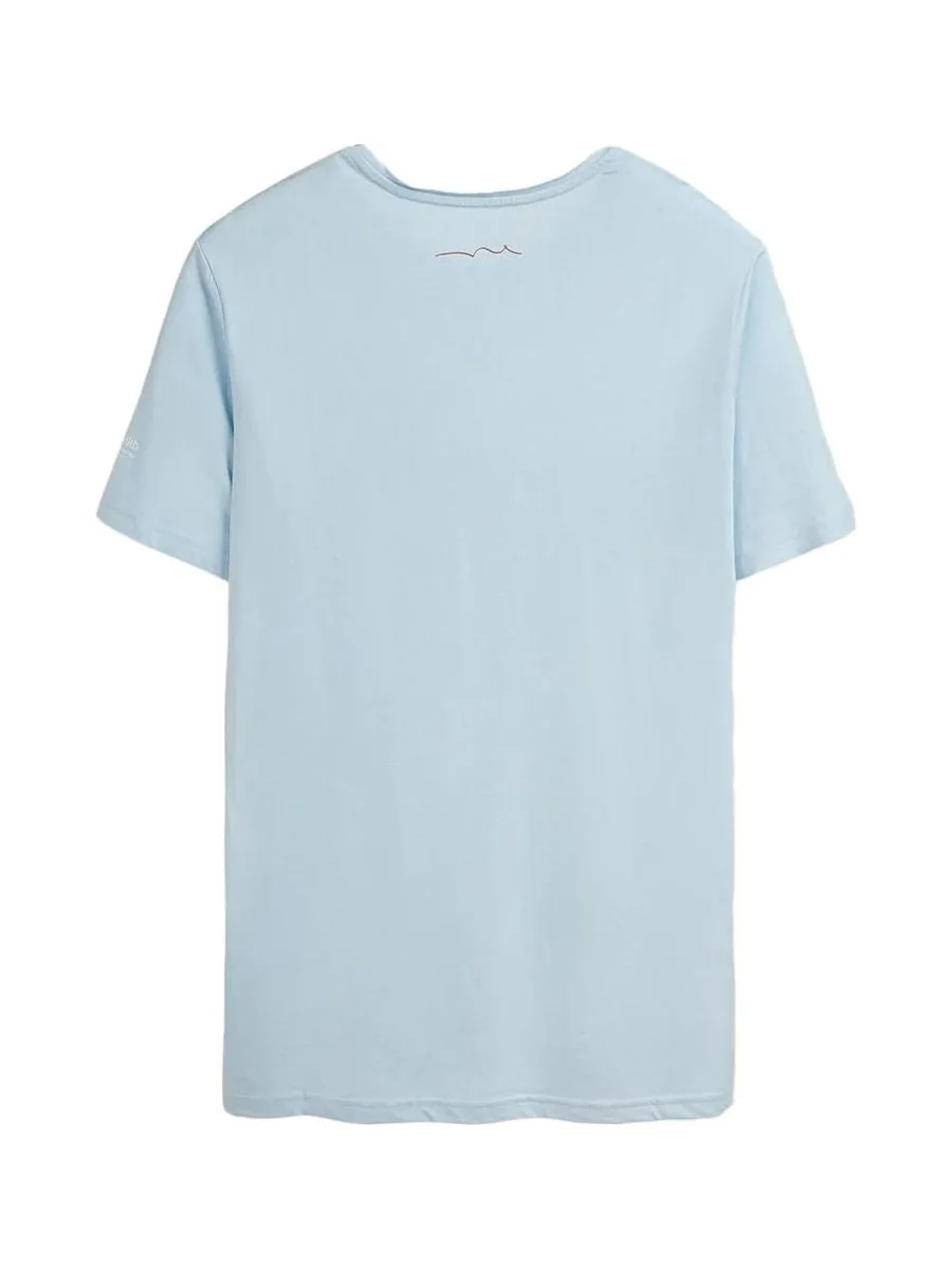 T-shirt Bleu Clair Homme Teddy Smith T-geo 3