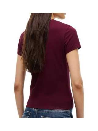 T-shirt Bordeaux Femme Tommy Hilfiger Tjw C 2