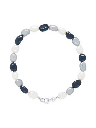 Bracelet Véritables Perles de Culture d'Eau Douce Baroques 6-7 mm — Argent 925 Millièmes — 18 cm 1